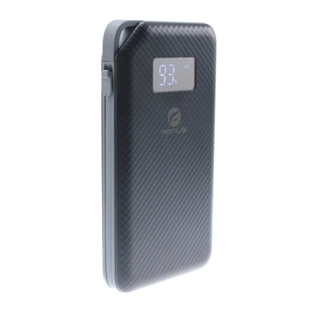 Charger 10000mAh Power Bank w Type-C Retractable USB Cable O1D for  Liquid Jade Primo - Alcatel PulseMix, Idol 5S 5 4S - Blackberry Key2, Motion, KEYone - BLU G9 Pro, Vivo 5 - BOLD N1