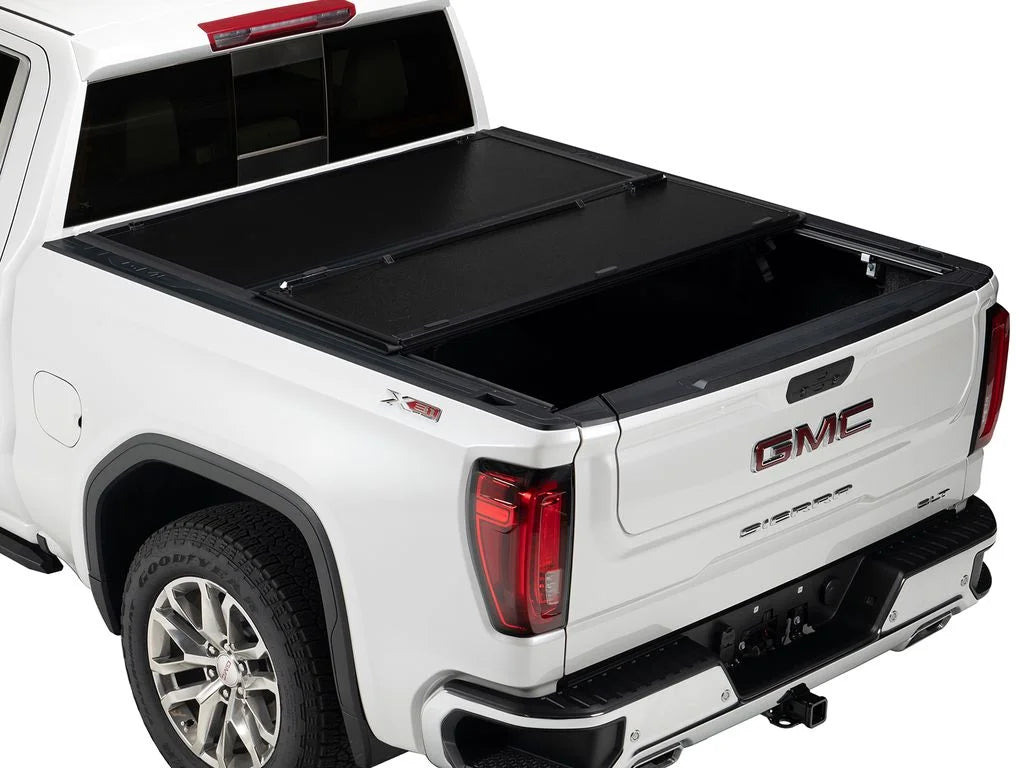 Gator by RealTruck EFX Hard Tri-Fold Truck Bed Tonneau wrap | GC14019 | matching with 2014 - 2018, 2019 Ltd/Lgcy Chevy/GMC Silverado/Sierra Limited 1500 6' 7" Bed (78.9")