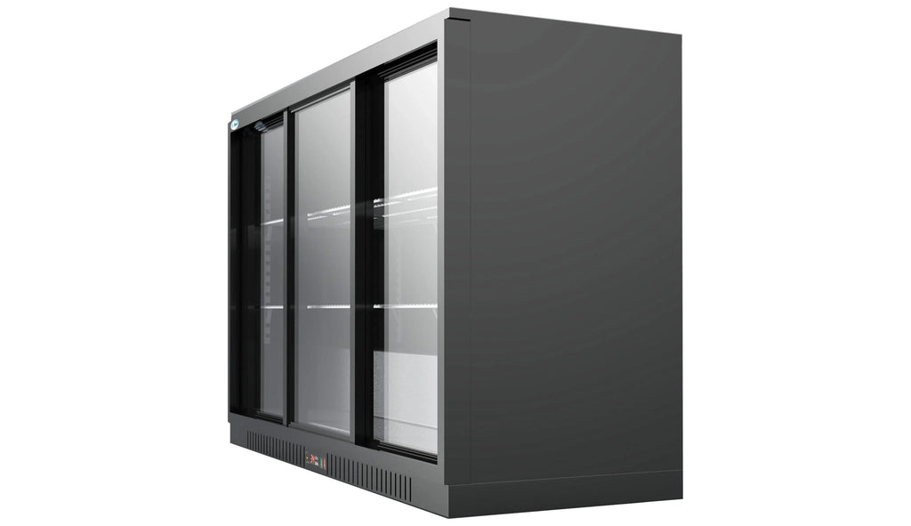 Ft.. Three-Door Back Bar Refrigerator – 11.3 Cu. KoolMore 35 in