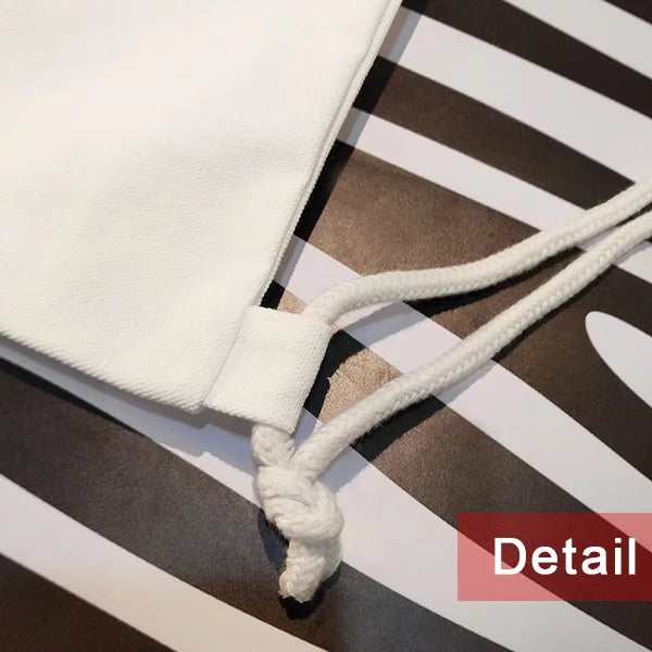 English Language Culture Common Sense Restaurant Backpack Canvas Drawstring Reusable Mesh Shopping Bag