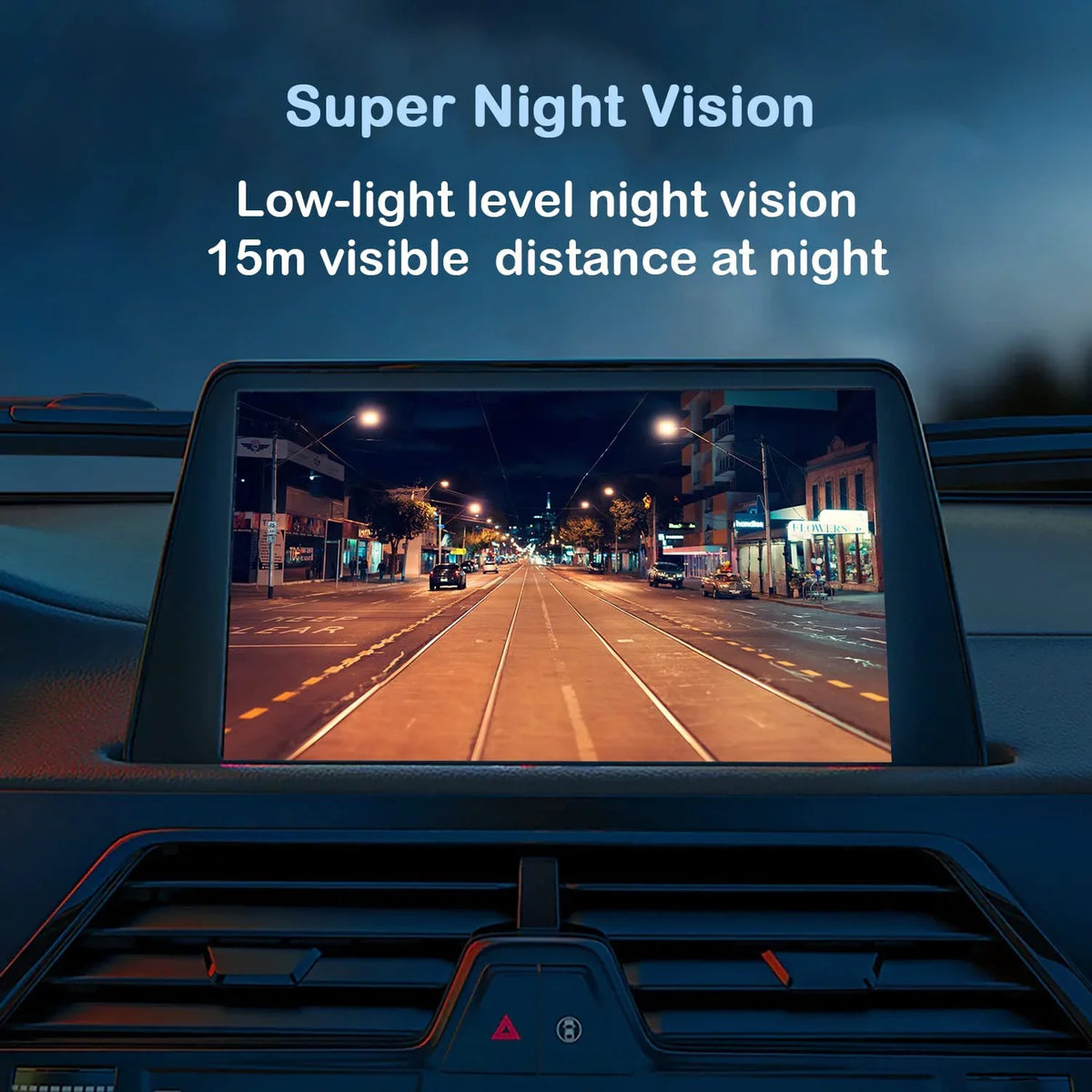 CAM123 Backup Camera Frame License Plate HD Night Vision Rear View 170° Angle Waterproof appropriate with Jensen Car Radio CAR110W CAR710 CAR710X CAR8000 CAR910W CAR910X CDR7011 CM901MIR CMR2720