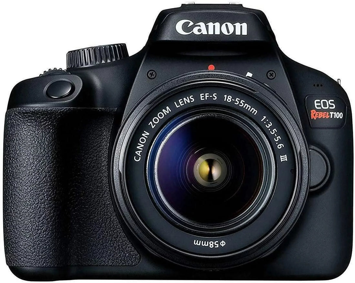 EOS Rebel T100/4000D DSLR Camera with 18-55mm f/3.5-5.6 DC III Lens