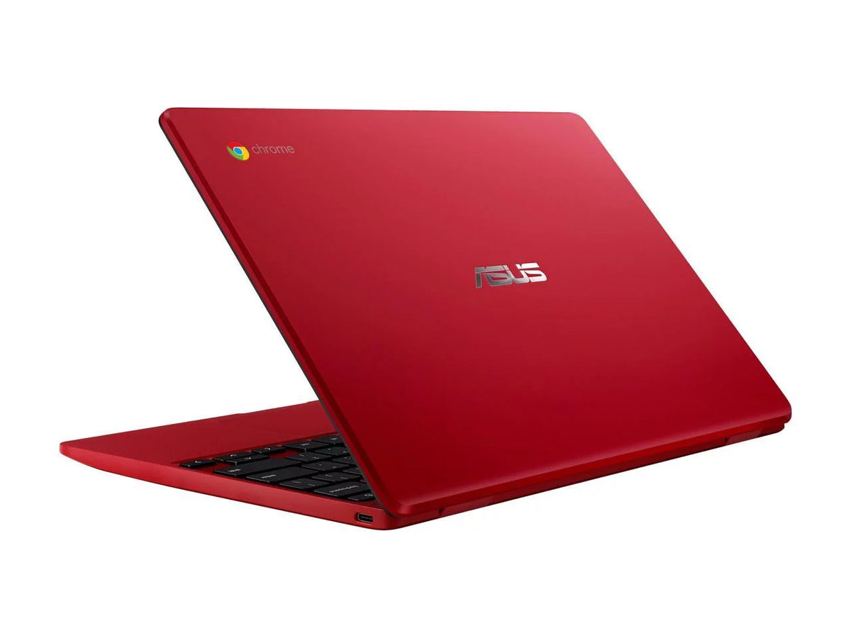 Chromebook Laptop in Red, 12,  Celeron, 32GB Flash Storage, 4GB RAM, C223NA-DH02-RD