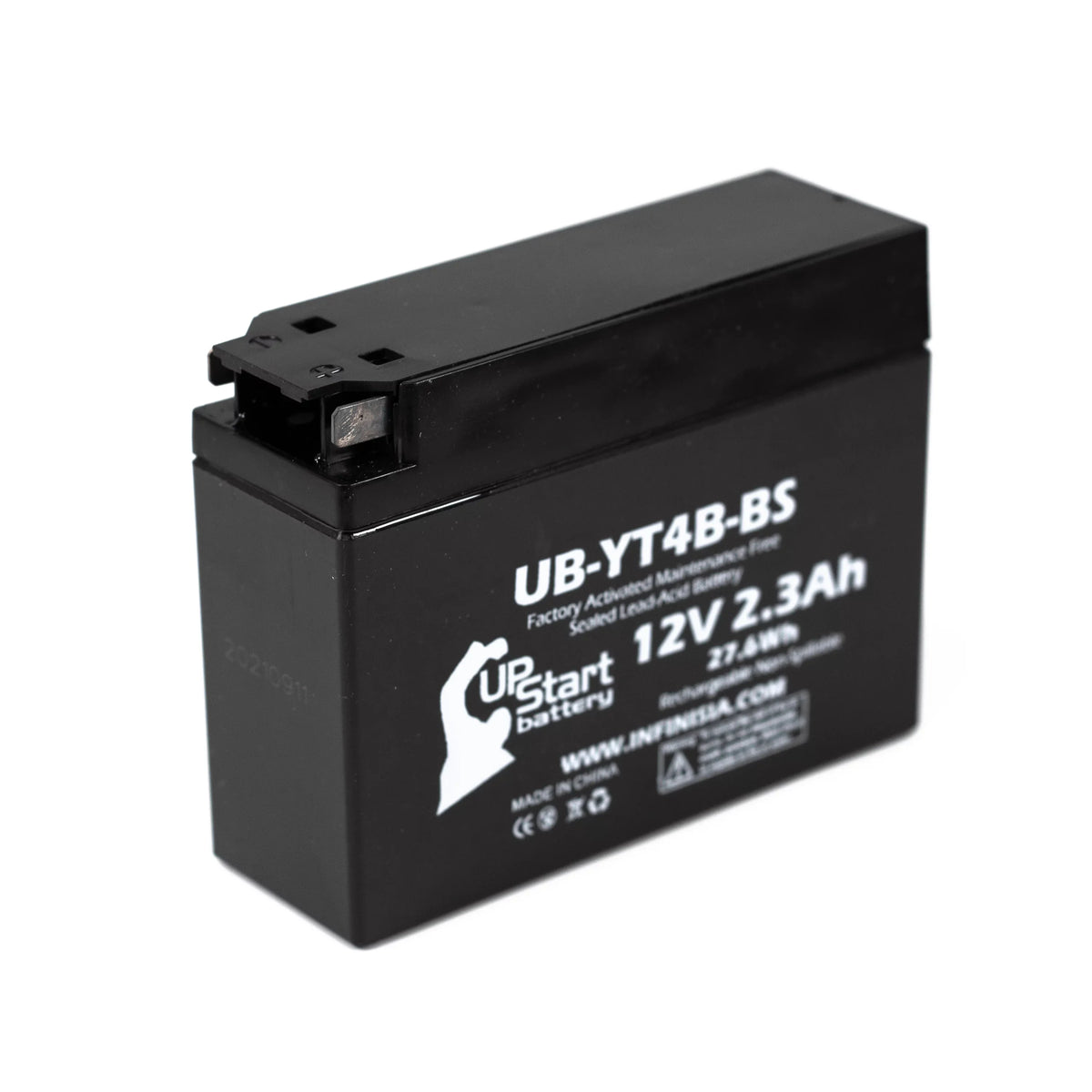 3 Pack - YT4B-BS Battery Replacement for (2.3Ah, 12v, Sealed) Factory Activated, Maintenance Free Battery - appropriate with 2015 Yamaha SR400, 2008 Suzuki DR-Z70, 2009 Suzuki DR-Z70
