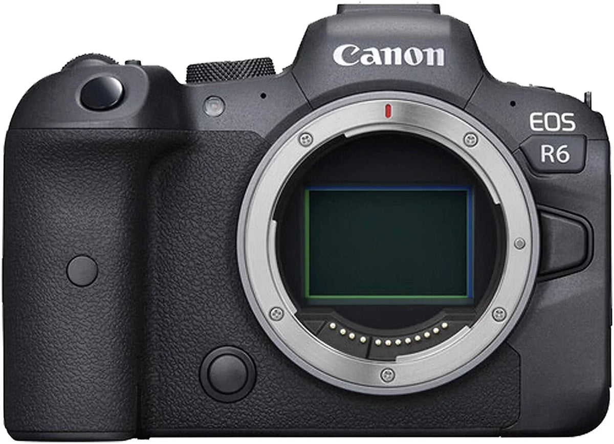 EOS R6 Mirrorless Digital Camera with RF 24-105mm f/4-7.1 STM Lens + 75-300mm F/4-5.6 III Lens + 50mm f/1.8 STM Lens + 128GB Memory + Case + Tripod + Filters 43pc Bundle
