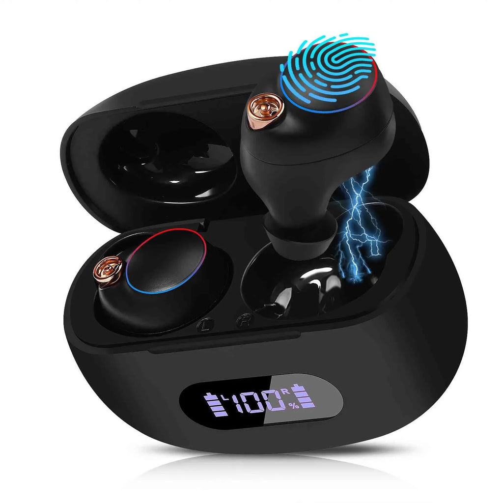 UrbanX True Wireless Bluetooth Earbuds + Charging Case, Black, Dual Connect, IPX5 moisture Resistance, Bluetooth 5.2 Connection, Balanced, Bass Boost appropriate with  Tab P11 5G