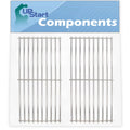 2 Pack BBQ Grill Cooking Grates Replacement for Brinkmann 810 2410 S, 810 2511 S, 810 2411 S, 810 8410 S, 810 8411 5, Charmglow 810 8410 F, 810 9415 W, 810 2411 F - Barbeque Grid 17 3/4"