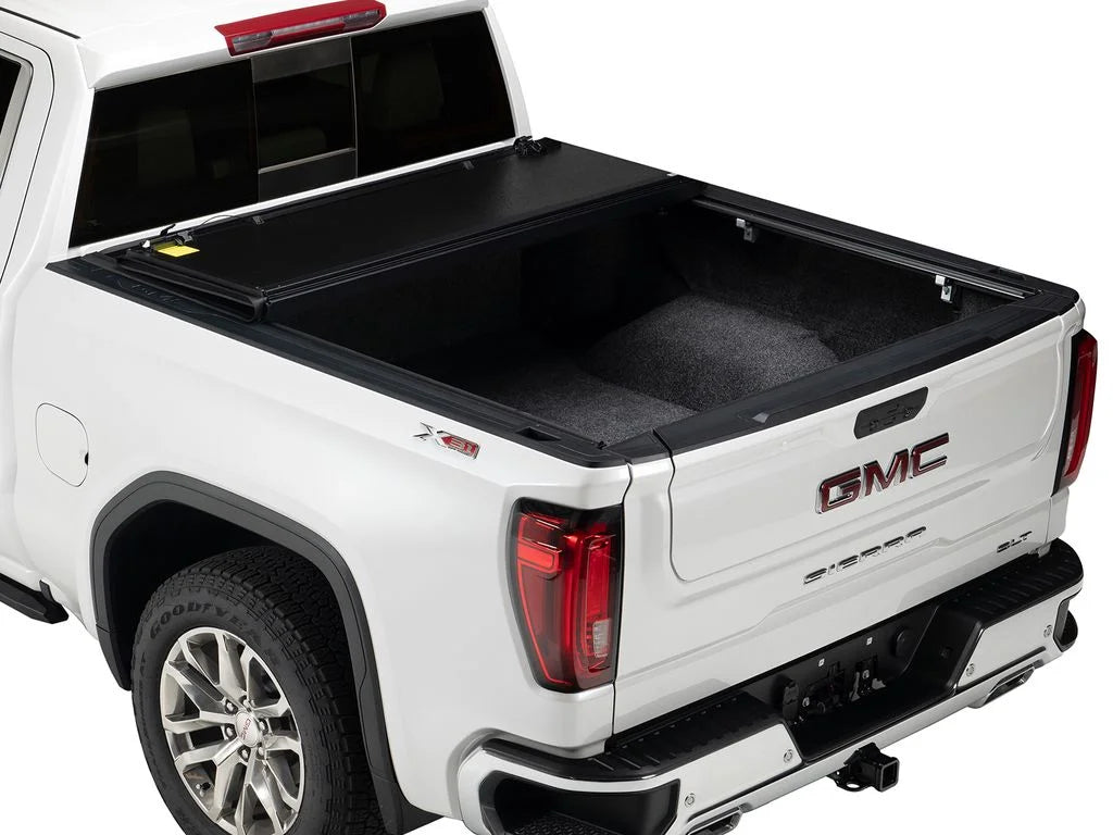 Gator by RealTruck EFX Hard Tri-Fold Truck Bed Tonneau wrap | GC14019 | matching with 2014 - 2018, 2019 Ltd/Lgcy Chevy/GMC Silverado/Sierra Limited 1500 6' 7" Bed (78.9")