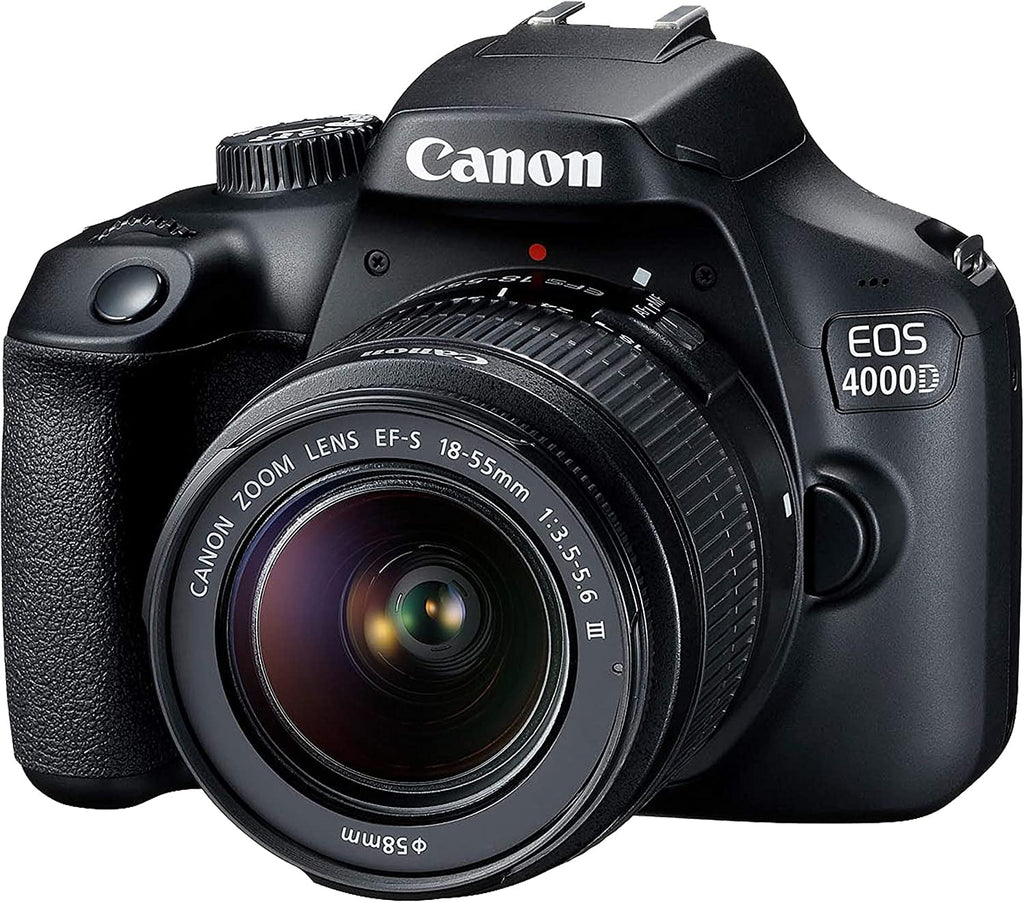 EOS 4000D/Rebel T100 DSLR Camera w/ EF-S 18-55mm F/3.5-5.6 Zoom Lens+420-800mm HD Telephoto Zoom lens+case+128Memory Cards (24PC)