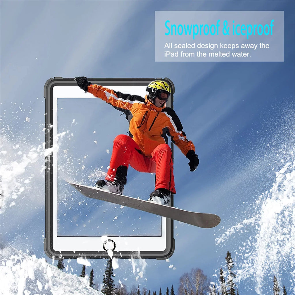 UUCOVERS iPad Air 3 Case 2019 Waterproof, iPad Pro 10.5 Case Rugged Full Body Protective Transparent wrap with Built in Screen Protector Shockproof Case for iPad Air 3 2019/ iPad Pro 10.5 2017,Black