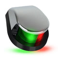 Five Oceans ship Navigation Lights - LED Bow Light, Navigation Lights for Boats LED Red and Green, ship Lights Navigation Horizontal Mount Bi-Color Light, 12V, USCG Rules 2NM - FO4429