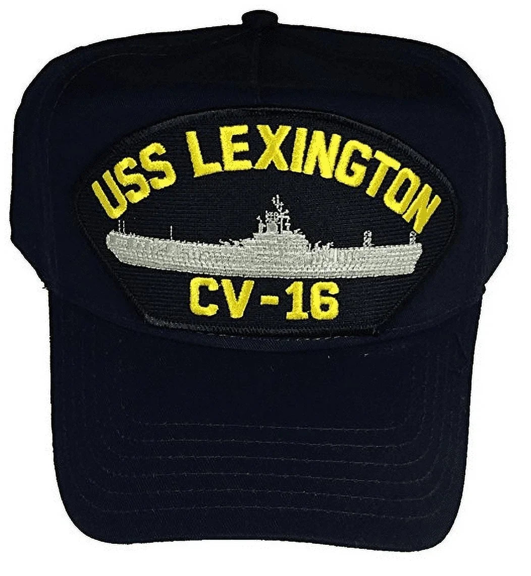 USS LEXINGTON CV-16 HAT USN NAVY SHIP BLUE GHOST ESSEX CLASS AIRCRAFT CARRIER