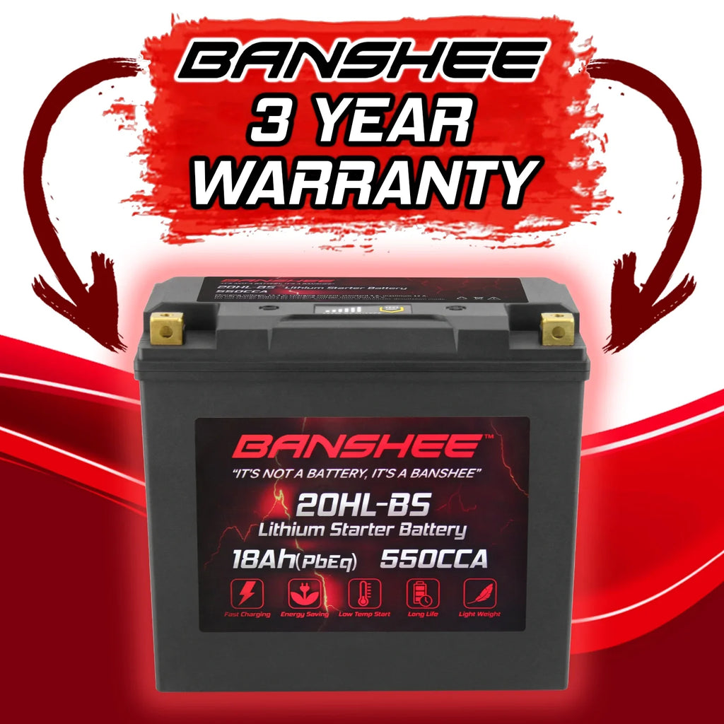 Banshee 20L-BS LiFePO4 Motorsports Battery appropriate with Yamaha GP1800R 2019 to 2019