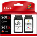 PG-260XL/CL-261XL Ink Cartridges matching for  260 and 261 Ink Cartridges, for  Ink 260XL 261XL fit for  Pixma TR7020 TS6420 TS5320 Printers(1 Black, 1 Color)
