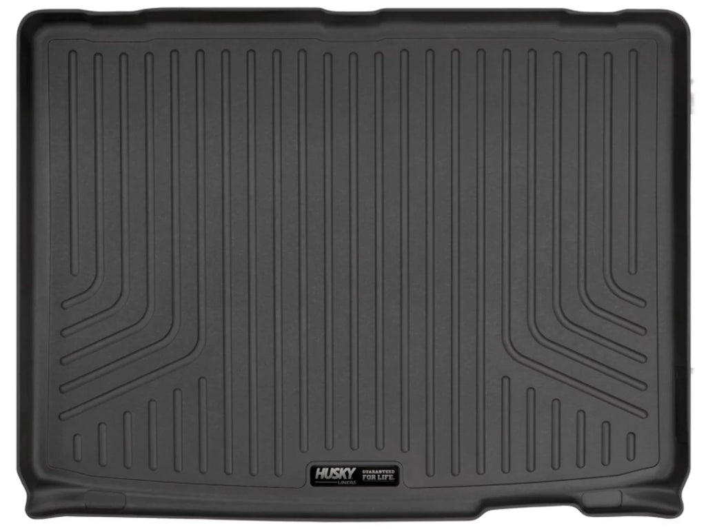Husky by RealTruck Weatherbeater Series Cargo Liner Black suitable with 12-19  Highlander; appropriate with to back of 2nd row Seats over foldered 3rd row Seats