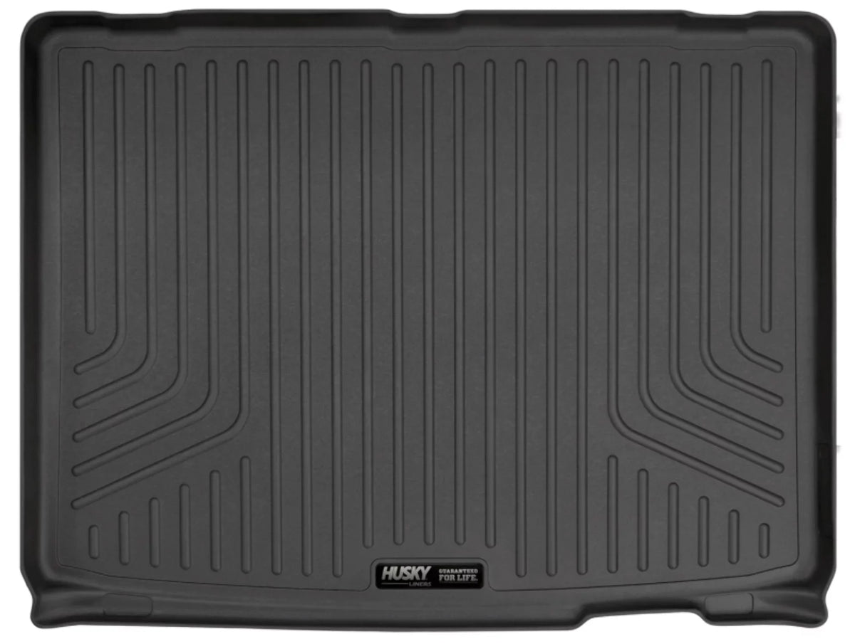 Husky by RealTruck Weatherbeater Series Cargo Liner Black suitable with 12-19  Highlander; appropriate with to back of 2nd row Seats over foldered 3rd row Seats