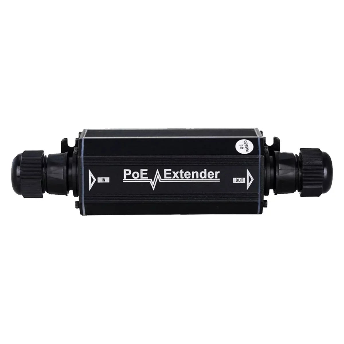 PoE Extender Gigabit Ethernet Waterproof Outdoor PoE Extender, Single Port Signal Extender matching Standard 802.3af/at, 1 Port Booster Bridge Repeater High Speed Broadband 100 Mbps