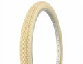 Bicycle tire, bike tire, beach cruiser bike tire, cruiser bike tire. Tire Duro 26" x 2.125" Cream/Cream Side Wall HF-133