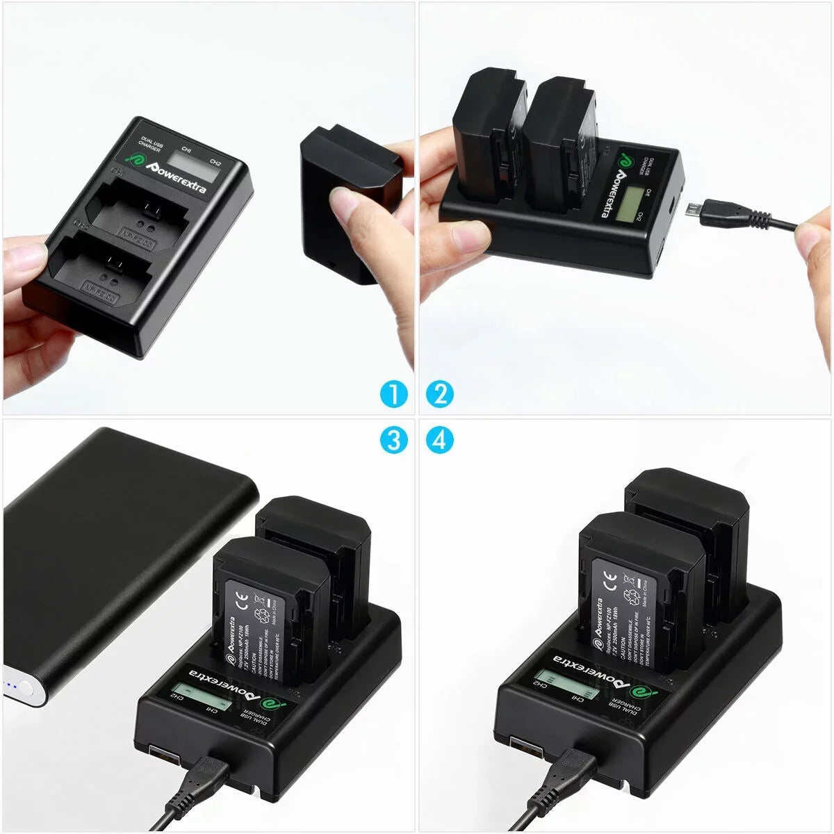 2500mAh Battery for  NP-FZ100 for  Alpha A9 A7 III A7R III DSLR Camera
