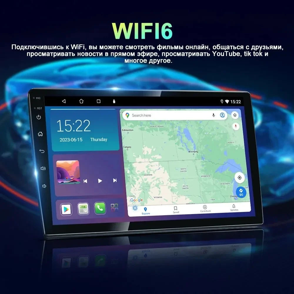 For  RAV4 2013 2014 2015 2016 2017 Android 13 CarPlay Bluetooth 4+64GB  Car Stereo Radio GPS Navigation Player