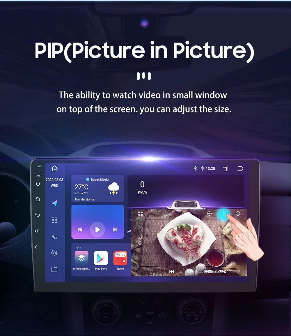 9inch 1280*720 IPS Fit  Tacoma 2005-2015 Android Octa Core 4+32GB Car Radio Stereo DSP Carplay GPS NAVI AM FM elements