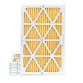 Actual Size: 11-1/2 x 24-1/2 x 7/9. 6 Pack of 12x25x1 MERV 11 Pleated Air Filters by Glasfloss