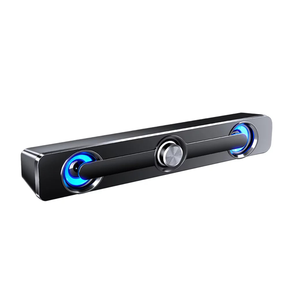 V-111 Computer Speaker USB Wired Powerful  Bar Stereo Subwoofer Bass Speaker Surround Sound Box for PC Laptop Phone Tablet MP3 MP4