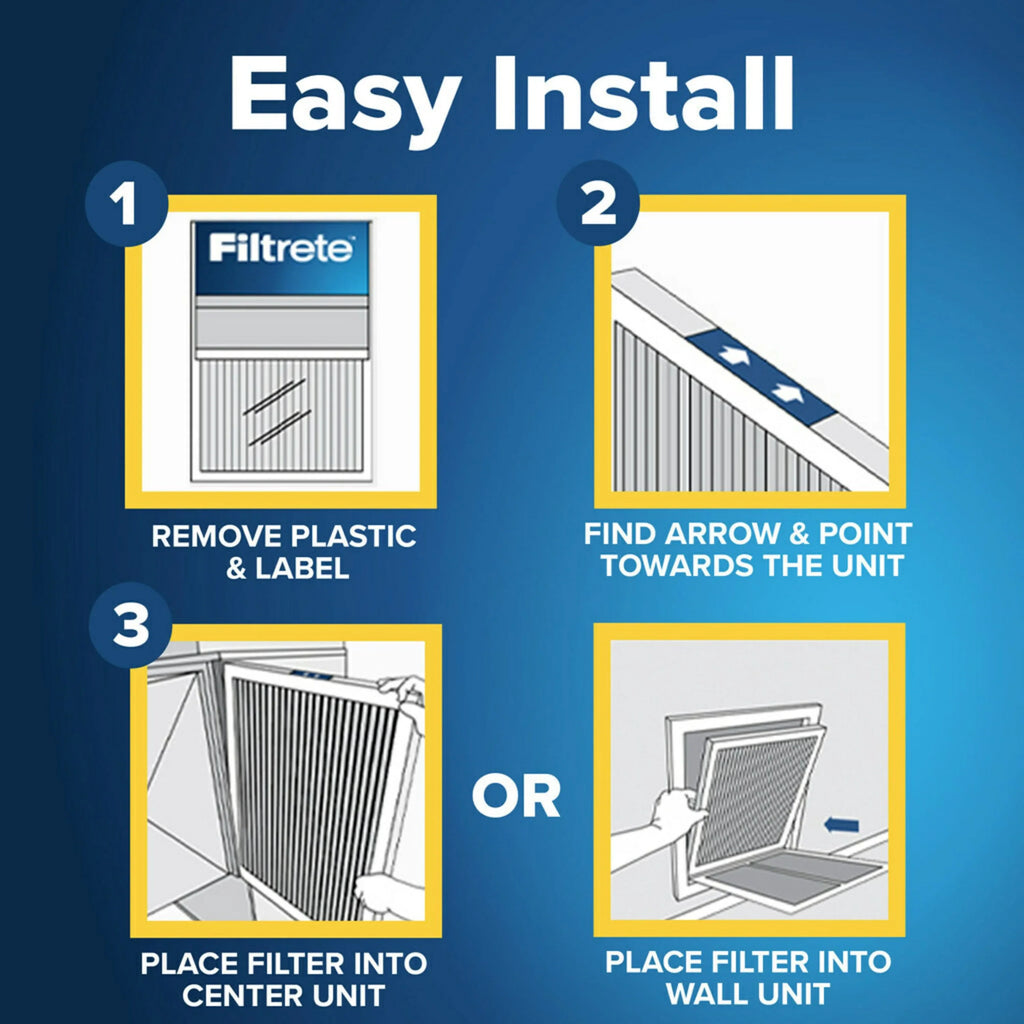 Filtrete 14x20x1 Smart Air Filter, MPR 1500 MERV 12, Allergen, Bacteria Virus, 1 Filter