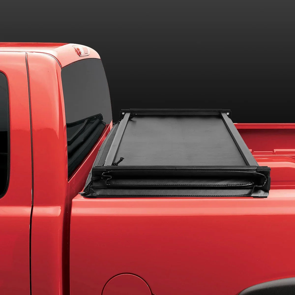 For 2009 to 2022 Dodge Ram 1500 2500 3500 6.5Ft Fleetside Bed Matte Black Soft Top Tri-Fold Adjustable Tonneau shield Kit