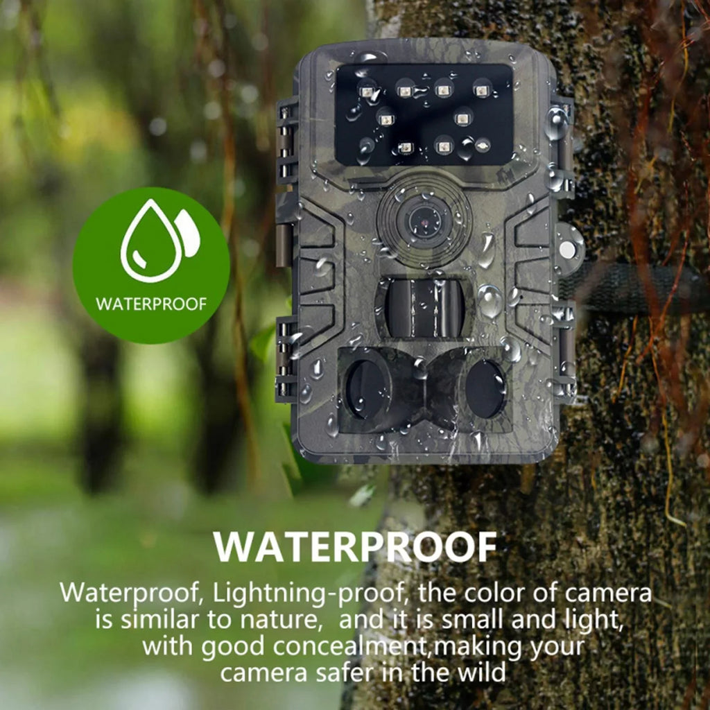 Mini Camera 16MP 1080P Game Camera moisture Wildlife Scouting Cam with 120 degree Wide Angle Lens and Night .0" LCD IR LEDs