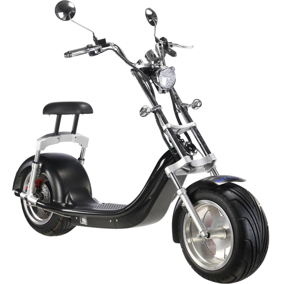 MotoTec Knockout 60v 2500w Lithium Electric Scooter, Black