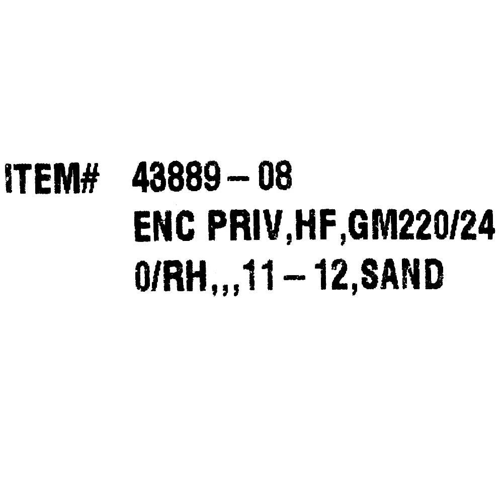 Harris Pontoon ship Privacy Curtain 2069208 | Grand Mariner 220 Dowco Light Sand 2012