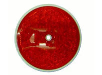Reflector - Center Hole Mount - Red (40 Pack). Cortina 13-099-32 3-3/8" Dia