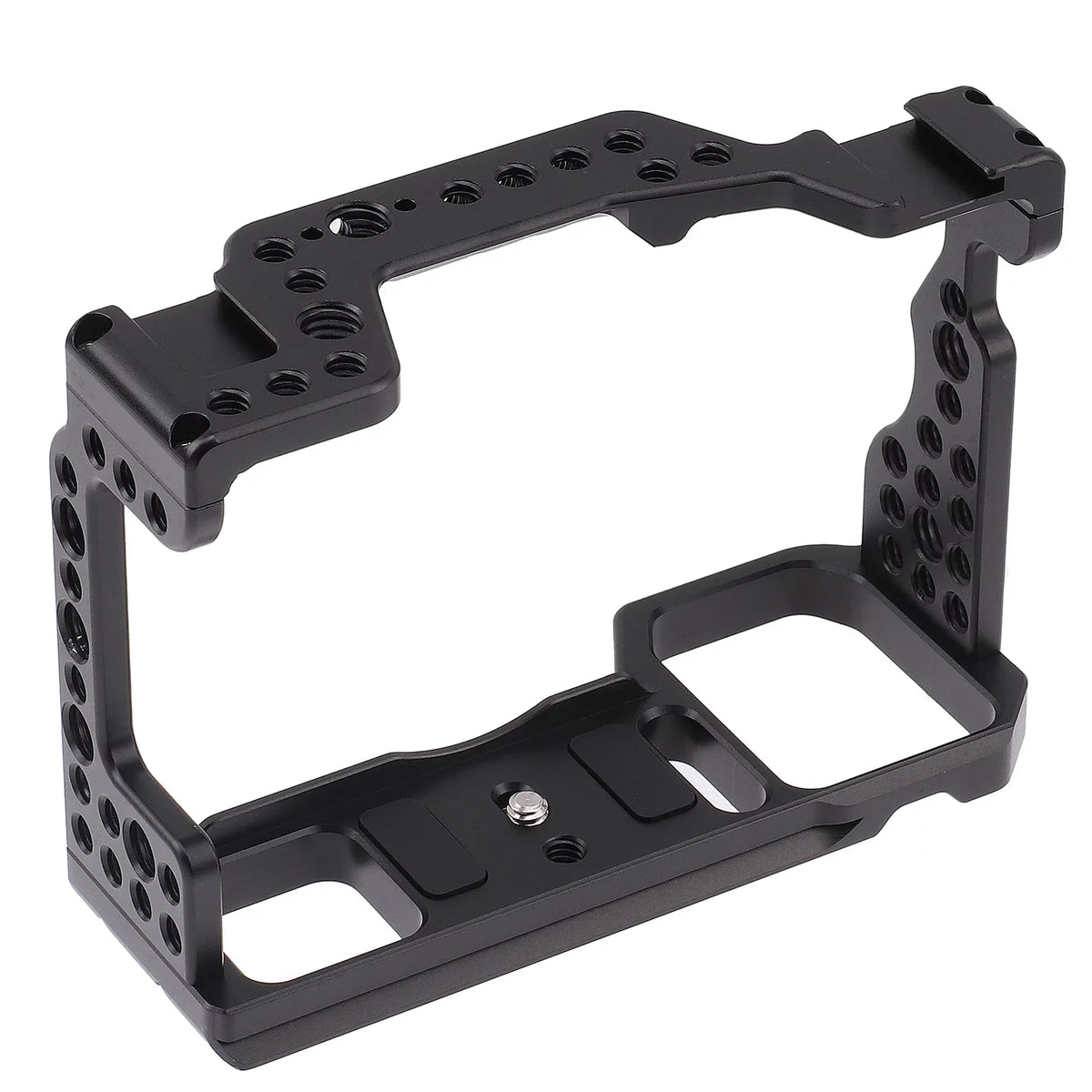 Cage Aluminum Alloy Video Cage Replacement for  A7M3 A7R3 A9 Mirrorless with Cold Shoe Mount 14 Inch & 38 Inch Screw Holes