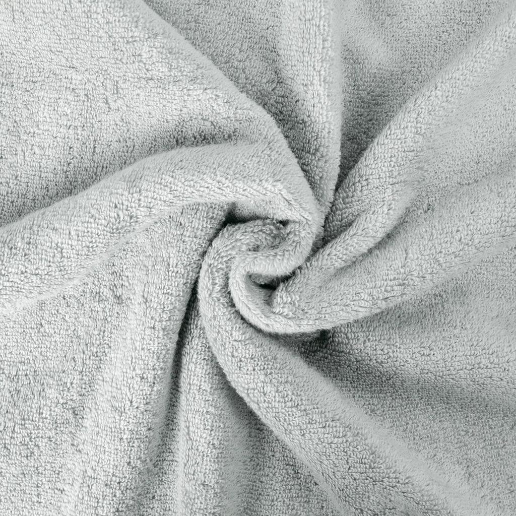 Mainstays Performance Solid 6 Piece Towel Set, Silver
