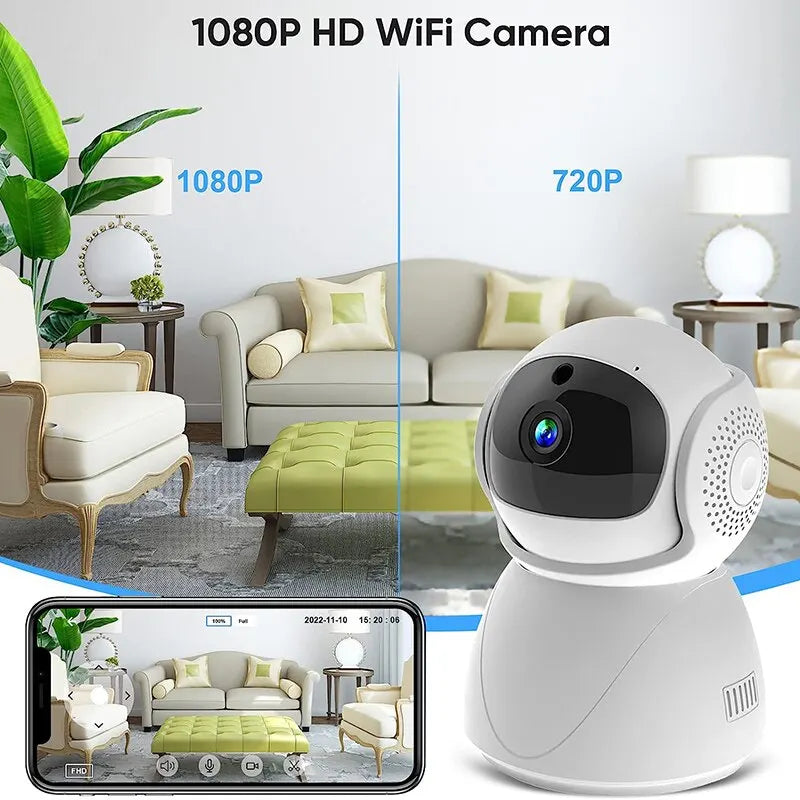 WIFI PTZ Camera IP CCTV Security Protector Surveillance Wireless Camera Smart Auto Tracking Baby Monitor with Google Alexa