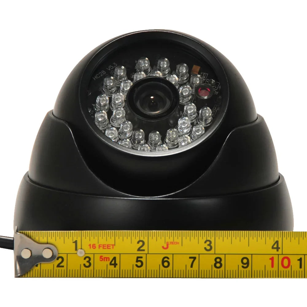VideoSecu 2 Pack Built-in 1/3 inch  Effio CCD 600TVL Security Camera IR Day Night 3.6mm Wide Angle Lens with 2 Power Supply bwi