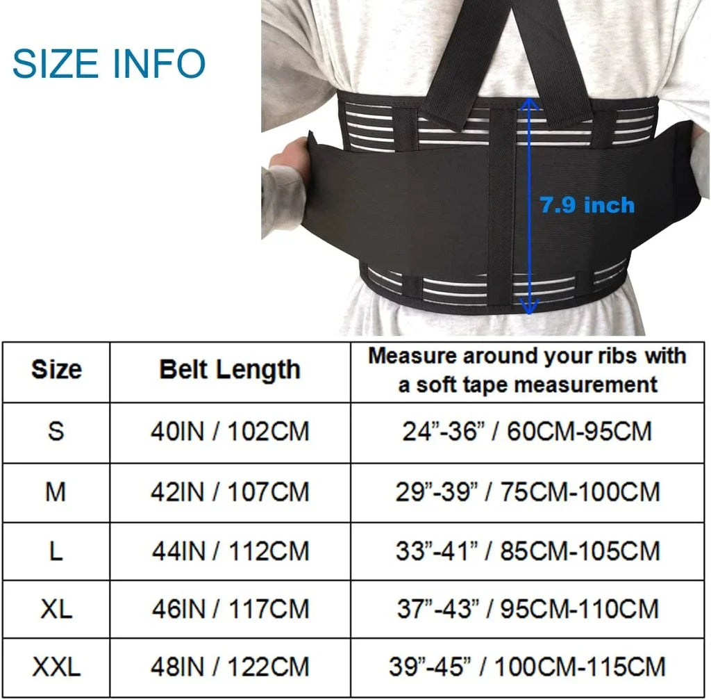 Solmyr Rib and Chest Support Brace, Broken Rib Brace, Breathable Rib Belt for Sore or Bruised Ribs Support, Sternum Injuries, Dislocated Ribs Protection, Pulled Muscle Pain (L/XL)