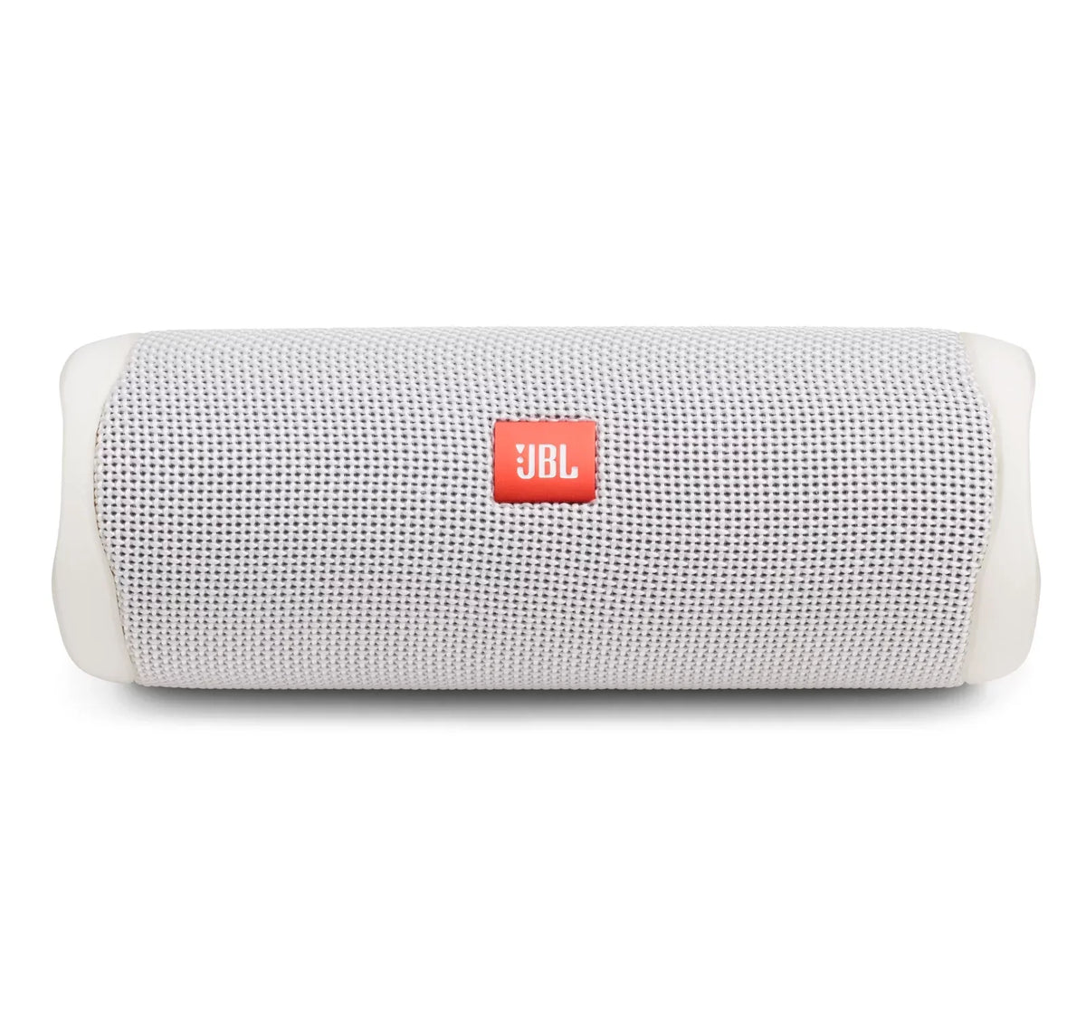JBL Flip 5 White Portable Bluetooth Speaker w/divvi! Hardshell Case