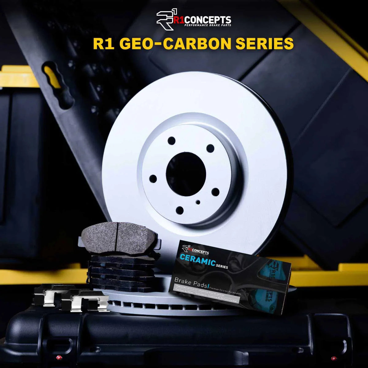 R1 Concepts Wdwh1 76060 R1 Concepts Brake Rotor Carbon Coated With Ceramic Pads Fits select: 2004-2007  HIGHLANDER, 2004-2009 LEXUS RX