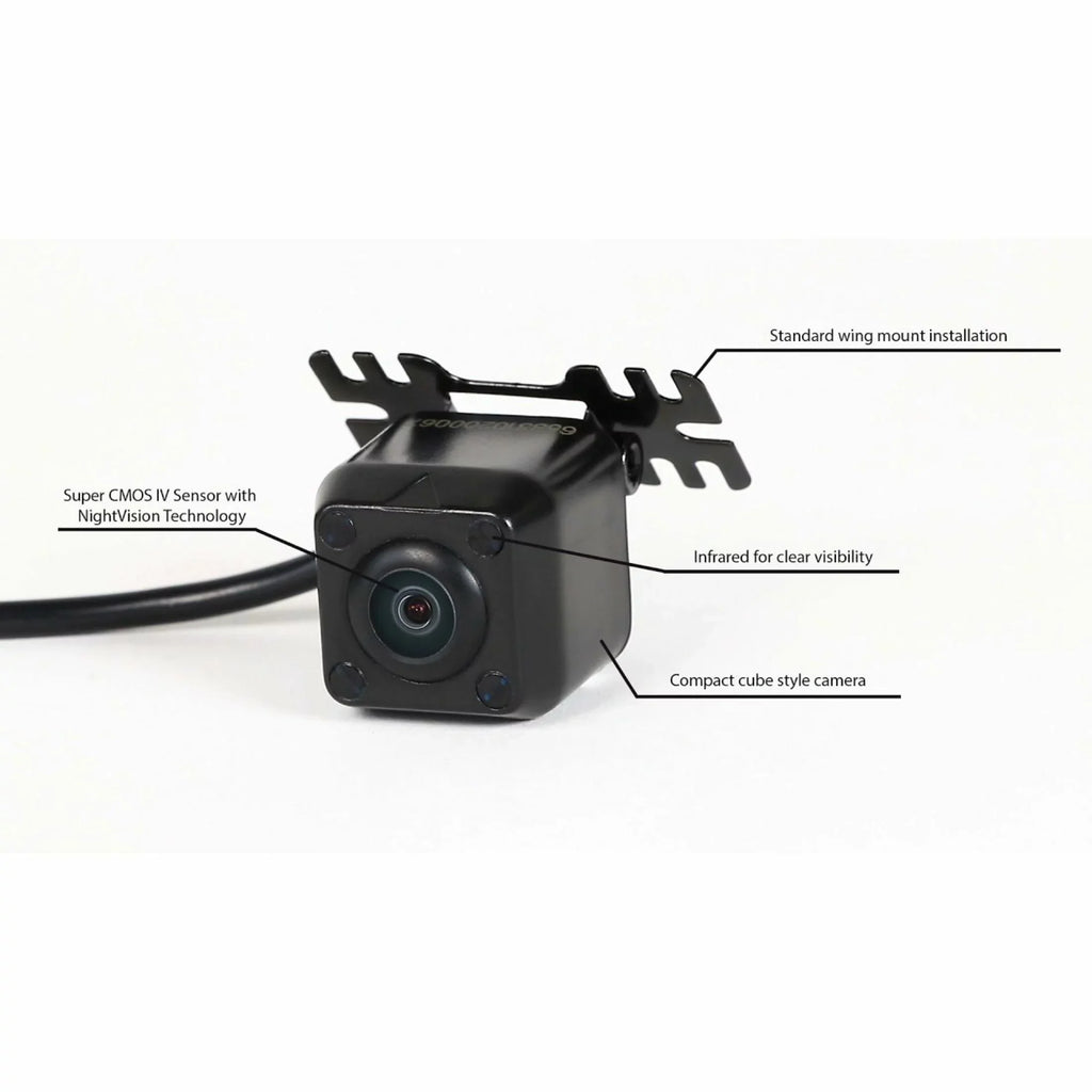 Rydeen New cm-LED4 Backup and Forward Facing LED Infrared MINy Camera - Black