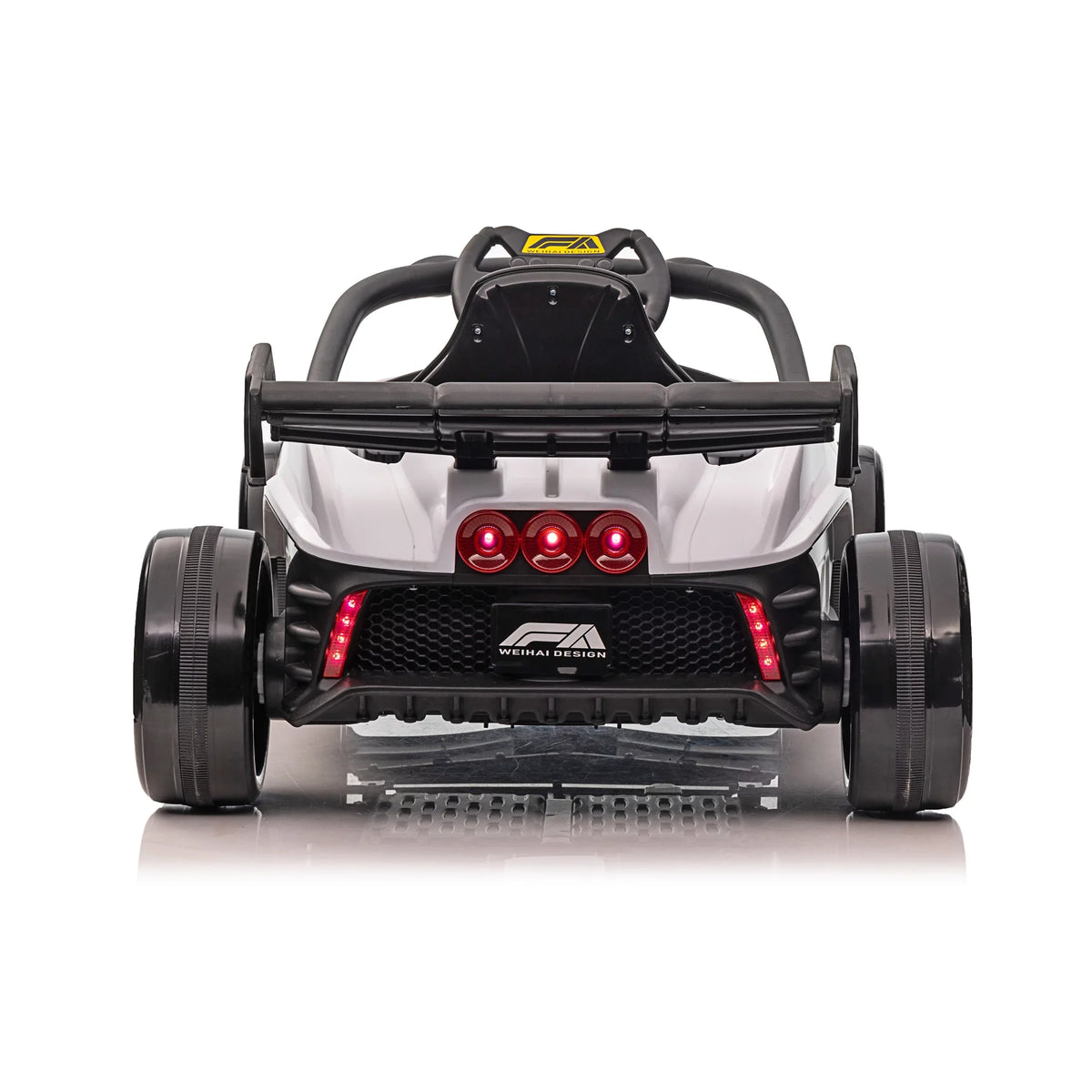 Blazin' Wheels 12V Battery Operated White F1 Ride on W/Remote 3 Years and up