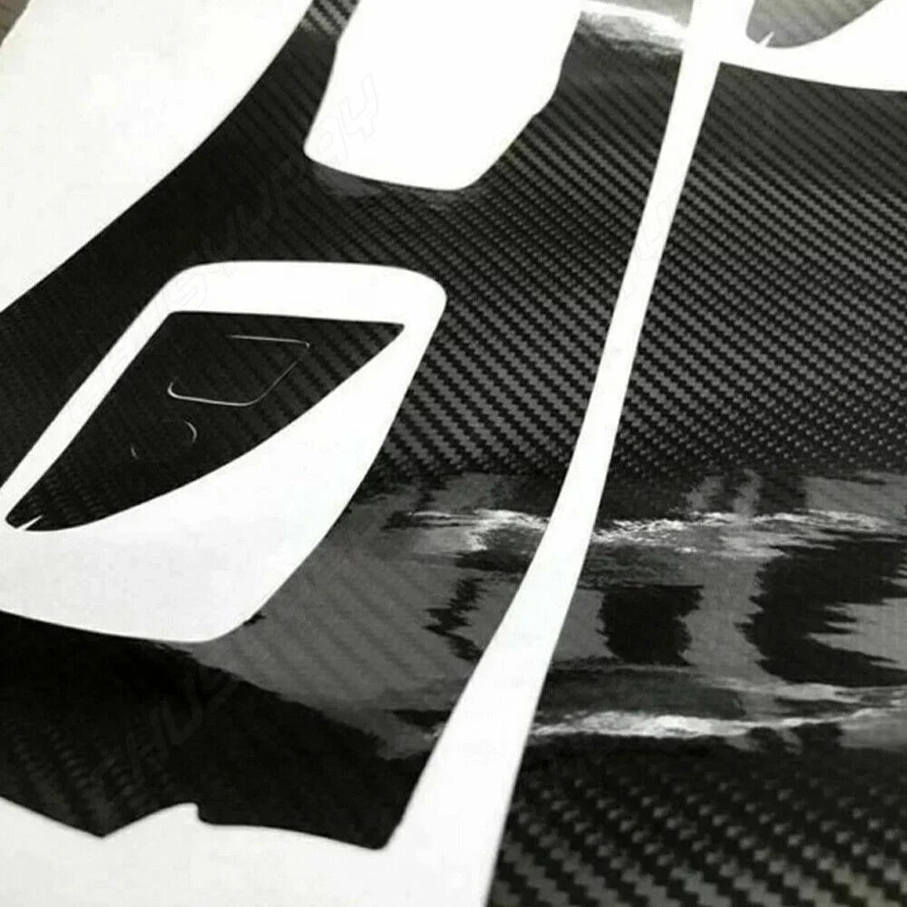 For  X6 F16 2015 2016 2017 2018 Black Interior wrap Trim  5D Carbon Fiber （For left-hand drive vehicles）