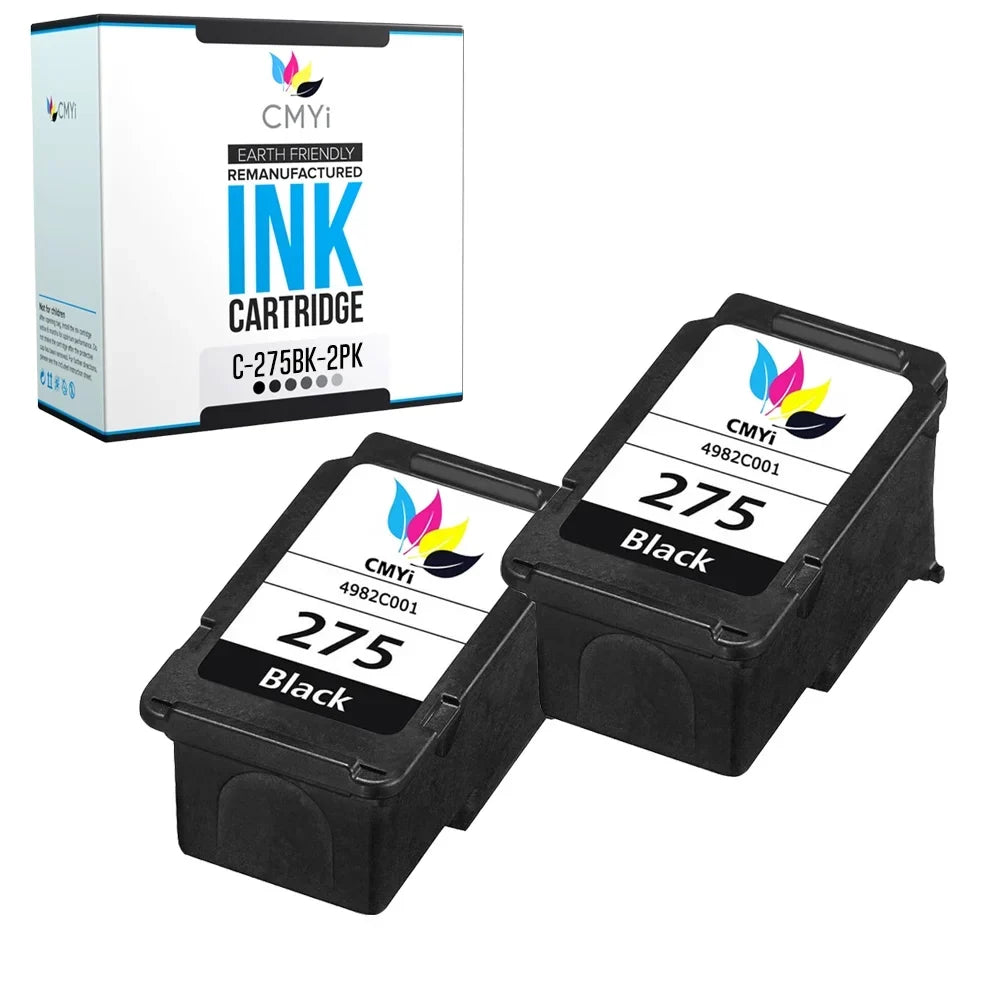 CMYi Ink Cartridge Replacement for   PG-275 (2-Pack: Black)