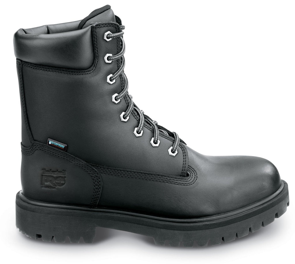 Timberland PRO  8IN Direct Attach Men's, Black, Steel Toe, EH, MaxTRAX Slip protected, WP Boot  (11.0 W)