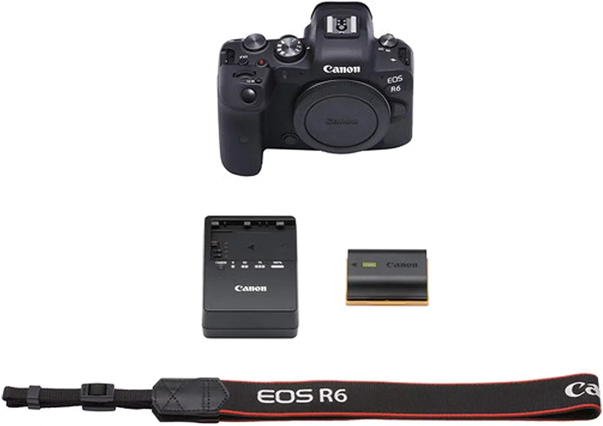 EOS R6 Mirrorless Digital Camera with RF 24-105mm f/4-7.1 STM Lens + 75-300mm F/4-5.6 III Lens + 50mm f/1.8 STM Lens + 128GB Memory + Case + Tripod + Filters 43pc Bundle