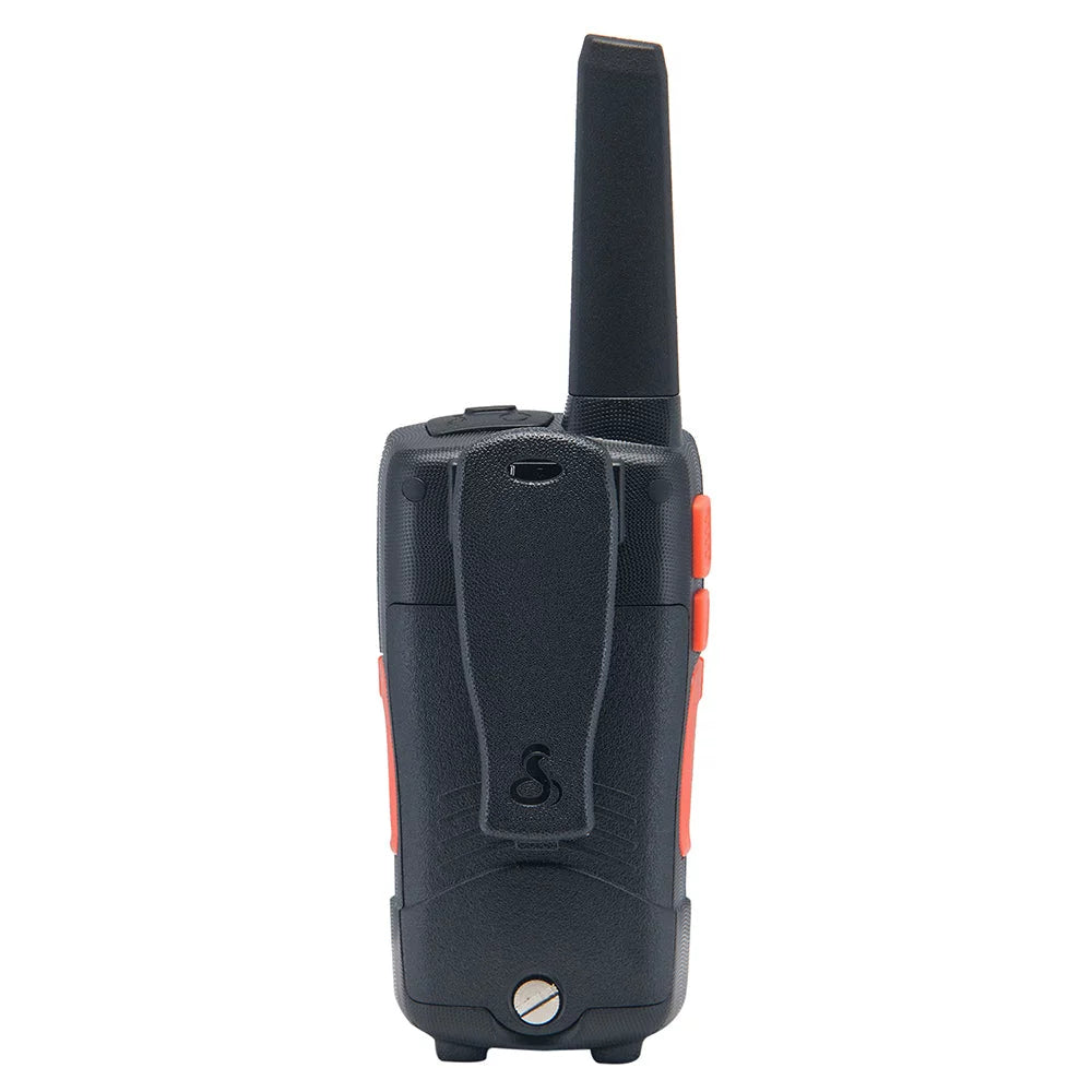 Cobra CXT1095 Emergency Two-Way Radios (1-Pack) IP67 Certified Waterproof Walkie Talkies Up to 40 Mile Range 22 Channels NOAA climate Channels UHF/FM Ultra-Clear Reception With Surveillance Headset