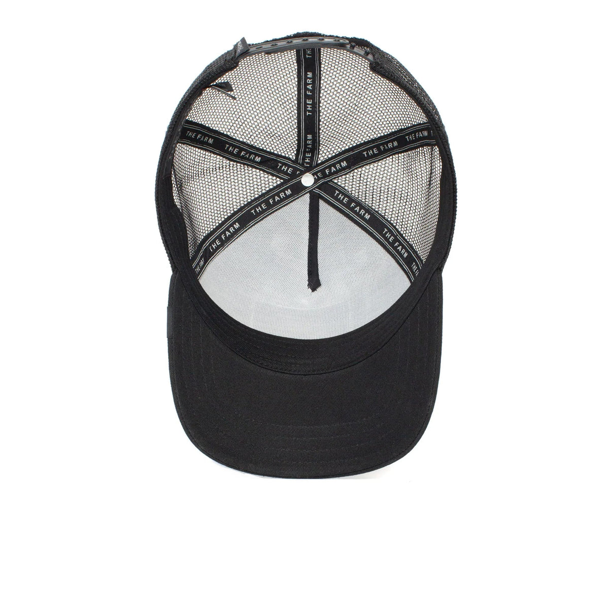 The Farm Unisex Original Adjustable Snapback Trucker Hat, Black (White Tiger), One Size. Goorin Bros