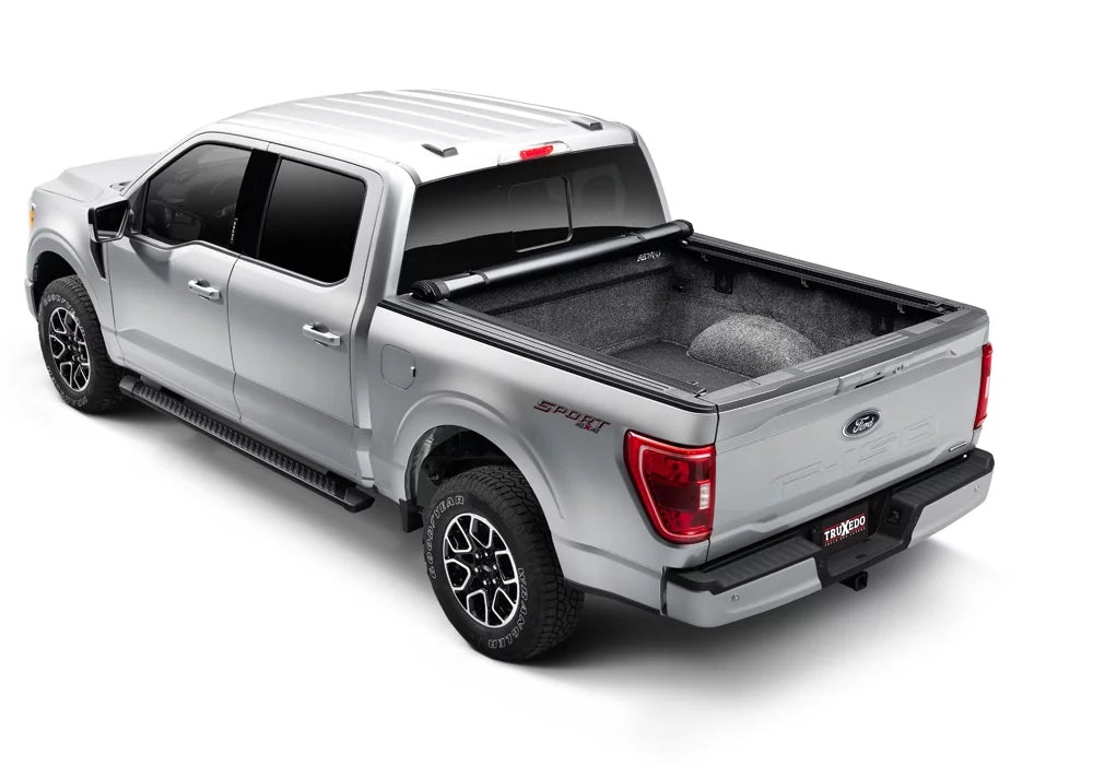 TruXedo Pro X15 Soft Roll Up Truck Bed Tonneau wrap | 1498301 | matching with 2015 - 2023  F-150 6' 7" Bed (78.9") , Black