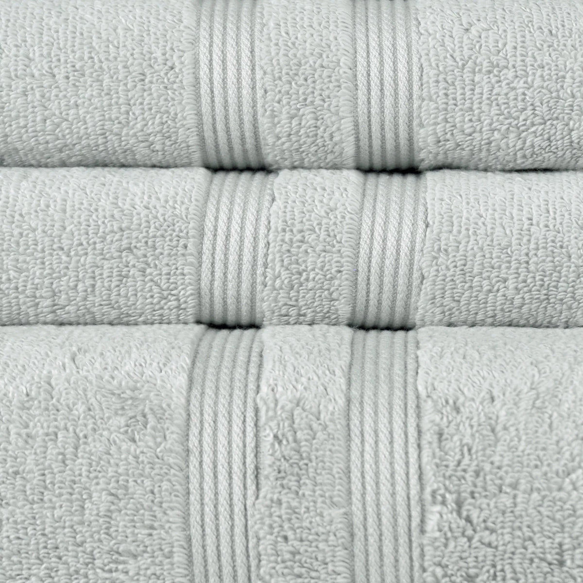 Mainstays Performance Solid 6 Piece Towel Set, Silver